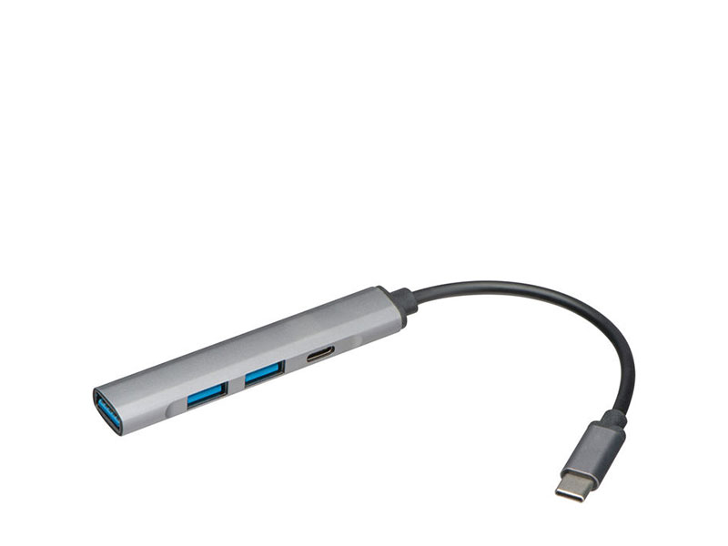 USB kućište od aluminijuma sa USB-C i 3 USB ulaza